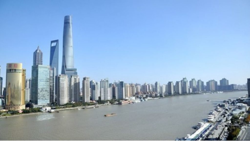 The Bund or Waitan located in Shanghai